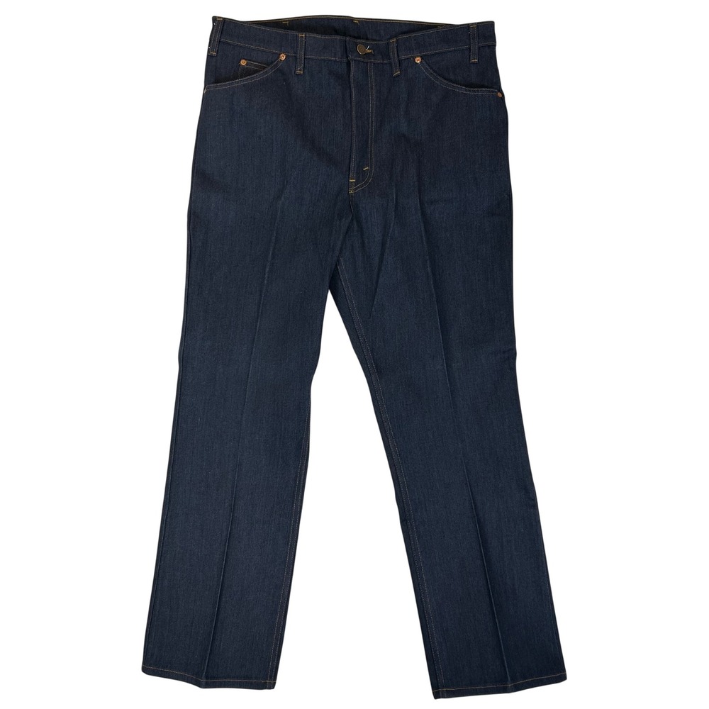 Vintage JCPenney Indigo Super Denim Over the Boot Western Jeans Navy 38x31 NEW